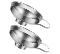 DEARMAMY 2 pièces Entonnoir Large Ouverture Acier Inoxydable Résistant Corrosion pour Transfert Confiture Huile et Fluide Cuisine