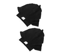 DEARMAMY 2 Pièces Faux Col Clairement Rigide Noir Unisexe pour Cérémonies Religieuses Collier de Pasteur Détachable Accessoire Costume