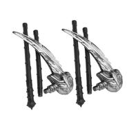 DEARMAMY 2 Pièces Faux Faucheuse Détachable Halloween Scythe Prop Réaliste pour Garçon Fille et Adultes Cosplay Accessoire de Fête