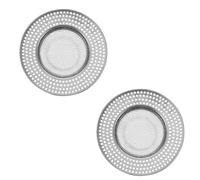 DEARMAMY 2 pièces Filtre Inox Anti-cheveux Tamis Drain Rapide pour Salle de Bain et Cuisine