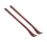 DEARMAMY 2 pièces Gratte-dos Bois Lot de Forme Carrée Rouge Masseur de Dos Pratique avec Griffes Lisses pour Soulagement Démangeaisons et Relaxation