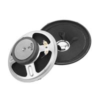 DEARMAMY 2 Pièces Haut-Parleur Large Bande 90mm 8 Ω 3 W à Aimant Externe | Cône Papier, Alliage Noir, Remplacement pour Radios Am Fm de Chevet, Son