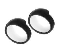 DEARMAMY 2 pièces Miroir de Bureau Arrière avec Loupe Agrandissante Miroir Angle Mort pour Écran Ordinateur Simple Installation pour Bureau et Cabinet Visibilité Élargie et Sécurité Au