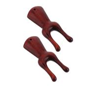 DEARMAMY 2 Pièces Outils de Massage Bois Lot de Masseur de Nez et Gua Sha pour Visage Outil Manuel pour Acupression et Relaxation Accessoire de Beauté Naturel et Durable