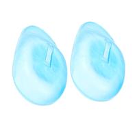 DEARMAMY 2 Pièces Outils de Protection des Oreilles Silicone pour Salon de Coiffure Ajustables Couvrant Oreilles à Eau Bleu pour et Soins Capillaires