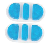 DEARMAMY 2 Pièces Pack de Glace Gel Compresses Froides Thérapeutiques pour Soulager Blessures Éviter Saignements de Flexible Réutilisable pour Refroidissement Soulagement Rapide