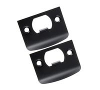 DEARMAMY 2 pièces Plaques de Gâche Acier Inoxydable Plaques de Sécurité D Forme de D Renforts Robustes pour Portes Intérieures et Extérieures Compatibles avec Serrures Multiples