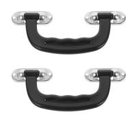 DEARMAMY 2 pièces Poignée de Bagage Plastique et Métal Robuste Poignée de Remplacement pour Valise Grip Léger pour Accessoires de Voyage Anse Noire pour Sac de Voyage