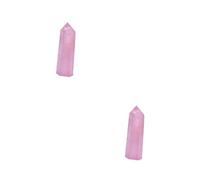 DEARMAMY 2 Pièces Pointe de Cristal de Quartz Chakra Kit de Faces pour Équilibrage Chakras Décoration Protection Couleurs Aléatoires Couleur Aléatoire