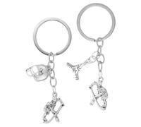 DEARMAMY 2 Pièces Porte-clés De Hockey Sur Gazon Lot Pour Joueurs Pendentif De Sport Souvenir Équipe Accessoires De Sacoche De Sport