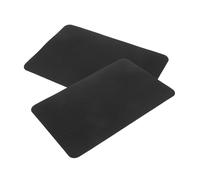 DEARMAMY 2 Pièces Protecteur De Semelle Protégeurs De Seuls à Talons Élevés Coussinets De Chaussures Antidérapants Haut Matériel Plaque Poignées De Chaussures Adhésives Sol Caoutchouc Black