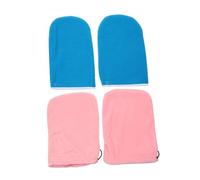 DEARMAMY 2 Pièces Soin Des Mains Masque Pour Les Mains Cire De Paraffine Pour Les Mains Et Les Pieds Chauffé Mitaines Pendant La Nuit Pour Les Mains Sèches Peau Douce Blue Polyester