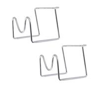 DEARMAMY 2 pièces Support Bouteille Eau Portable Antidérapant pour Camping et Voiture Porte-bidon Purifié Stable avec Fond Caoutchouc Lot de Stands pour Bonbonne et Seau Eau