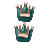 DEARMAMY 2 Pièces Support Mural Sèche Forme de Couronne Organisateur Pratique et Perçage pour Salle de Bain Dresser Salon