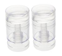 DEARMAMY 2 Pièces Tampon à Ongles Nail Outil De Pointe D'ongle Français Banc D'ongle Tampon à Pointe Française Tampon De Manucure Française Tampon De Manucure De Salon Transparent Plastique