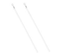 DEARMAMY 2 pièces Tige de Tirage Transparente Acrylique pour Rideaux Accessoires sans Perçage Barre Longue pour Inclinaison de Stores avec Crochet Décoration de Voilage Élégante