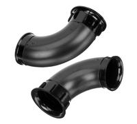 DEARMAMY 2 Pièces Tube D’évent de Haut-Parleur en Plastique Noir | Port pour Caisson de Basses, Usage Maison Voiture Bar Scène, Accessoire Simple sans Bords Agressifs
