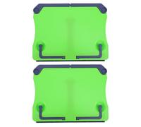 DEARMAMY 2 Pupitres de Partition Pliables en Abs Vert, Support de Lecture de Bureau, Stables et Anti-rayures, Lot de 2 pour Maison et Voyage