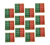 DEARMAMY 20 Autocollants de Fermeture Noël Sapin 45X18 CM Étiquettes Autocollantes Auto-Adhésives pour Emballage Décorations de Fête Pack de 200 Pièces