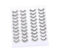 DEARMAMY 20 Paires Faux Cils Réalistes pour Filles de Beauté Naturel et Confortable de Concentré Cils Fausse Beauté