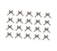 DEARMAMY 20 Pièces Art Latte Arcs pour Ruban Mariage Envelopper des Arcs Organza Floral Faire La Fête Tirer des Arcs Fournitures pour La Saint Valentin Plastique Grey