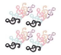 DEARMAMY 20 Pièces Breloques Artisanales Note de Musique en Acrylique | Léger, Bords Lissés pour Confort, Création Bijoux, Scrapbooking, Paquet et Collections de Colliers DIY