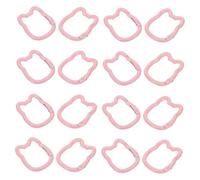 DEARMAMY 20 Pièces Cat Keychain Set With Enamel Design Metal Spring Snap Hook For Backpack Purse Accessories Cute Kawaii Charm Holder