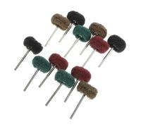 DEARMAMY 20 pièces Lot de Roues Polisseuses Abrasives pour Perceuse Tampons de Polissage Multifonctions Résistants Kit de Meulage et Lustrage avec Tige pour Outils Rotatifs