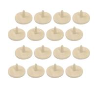 DEARMAMY 20 Pièces Marqueurs de Position en Bois Beige pour Golf, Accessoires Pratiques Garantissant Une Trajectoire Stable de Balle, Diamètre 24mm, pour Club et Balle de Golf