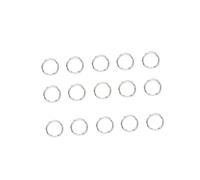 DEARMAMY 200 pièces Anneaux Brisés Acier Inoxydable Cercles Ouverts pour Bijoux et Porte-clés Ronds de Fixation pour DIY Résistants et Légers