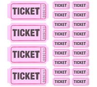 DEARMAMY 200 pièces Billets de Tombola Rose Rouleau pour Événements Collectes et Divertissements Tickets Pratiques et Légers pour Gestion Facile Cadeau pour Fêtes et Loisirs