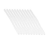 DEARMAMY 200 pièces PVC Transparent Lanières pour Étiquettes de Valise Lanières Badge Identification Résistantes et Confortables pour Bureau Voyage Usage Quotidien