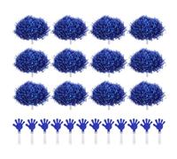 DEARMAMY 24 Pièces Claquettes à Main de Cheerleading Bleu, Portable