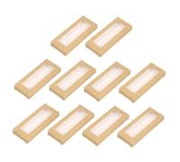 DEARMAMY 24pièces Plateau pour Faux Cils Boîte Emballage Pratique avec Fenêtre Transparente Support de Rangement pour Faux Cils