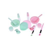 DEARMAMY 2ensemble Lot De Bols à Masque Pour Mélange Avec Bâtonnet Pinceau Cuillère Éponge Vaporisateur Et Flacon De Nettoyage