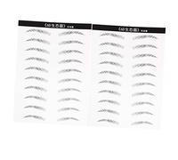 DEARMAMY 2feuilles Lot De Autocollants Pour Sourcils Imitation Cheveux Résistants à Eau Outils De Maquillage