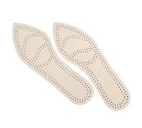 DEARMAMY 2paires Semelles Intérieures Cuir De Vachette Pour Talons Pointus Anti-transpiration Flexibles Et Respirantes Lot Pour Chaussures