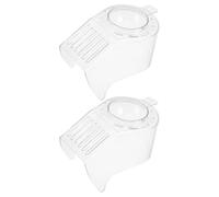 DEARMAMY 2pcs Couvercles de Rechange en Acrylique pour Machine à Pop-corn à Air Chaud, Structure Ajustée Sécurisée et Fenêtre Transparente, pour Soirées Cinéma la Maison