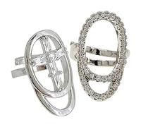 DEARMAMY 2pièces Bague à Ongles Pour Femmes Et Filles Lot De Bagues Au Bout Doigt Décoration Ongle