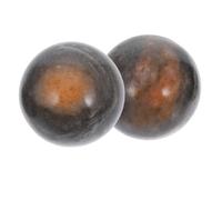 DEARMAMY 2pièces Balles De Massage Jade Baoding Polies Pour Des Mains Coordination Et Relaxation Avec Boîte De Rangement Âges
