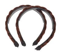 DEARMAMY 2pièces Bandeaux Tressés Pour Cheveux Fille Bandeau Tressé Cheveux Perruque Bandeau Pour Coiffure