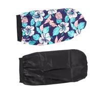 DEARMAMY 2pièces Bonnets De Nuit Élastiques Longs Satin Avec Bordures Larges Pour Cheveux Pendant Sommeil