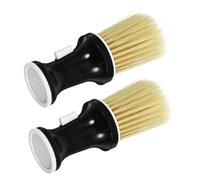 DEARMAMY 2pièces Brosse à Cheveux pour Cou Détachable Facile à Nettoyer Brosse à Poudre pour Donner du Volume et Masser le Chevelu Chez Soi ou Salon