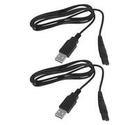 DEARMAMY 2pièces Câble USB de Charge Câble de Chargement pour Appareils de Beauté pour Soins Bucco-dentaires Multifonction pour Hydropulseur et Rasoir Électrique