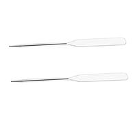 DEARMAMY 2Pièces De Mélange Cosmétique Acier Inoxydable Lot De Tiges Pour Vernis à Ongles Et Fond De Outil Pour Salons De Beauté