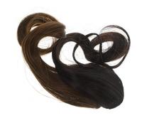 DEARMAMY 2pièces Fringes Bouclées Artificielles Lot Pour Perruque Longue Frange Foncé Marron Accessoires Cheveux