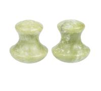 DEARMAMY 2pièces Jade Naturel Gua Sha Pour Visage Masseur Pour Ridules Oculaire