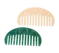 DEARMAMY 2pièces Lot De Peignes à Dents Larges Pour Cheveux Bouclés Mouillés Et Longs Portable Pour Hommes Et Femmes