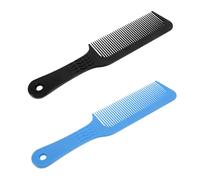 DEARMAMY 2pièces Lot De Peignes Antistatiques Plastique Pour Coiffure à Domicile Et Magasin Avec Bord Et Poignées à Motif Aléatoire