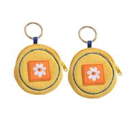 DEARMAMY 2pièces Mini Porte- Adorable Cartoon avec Porte-clés Petit à Compact pour Pochettes à Amusantes Et